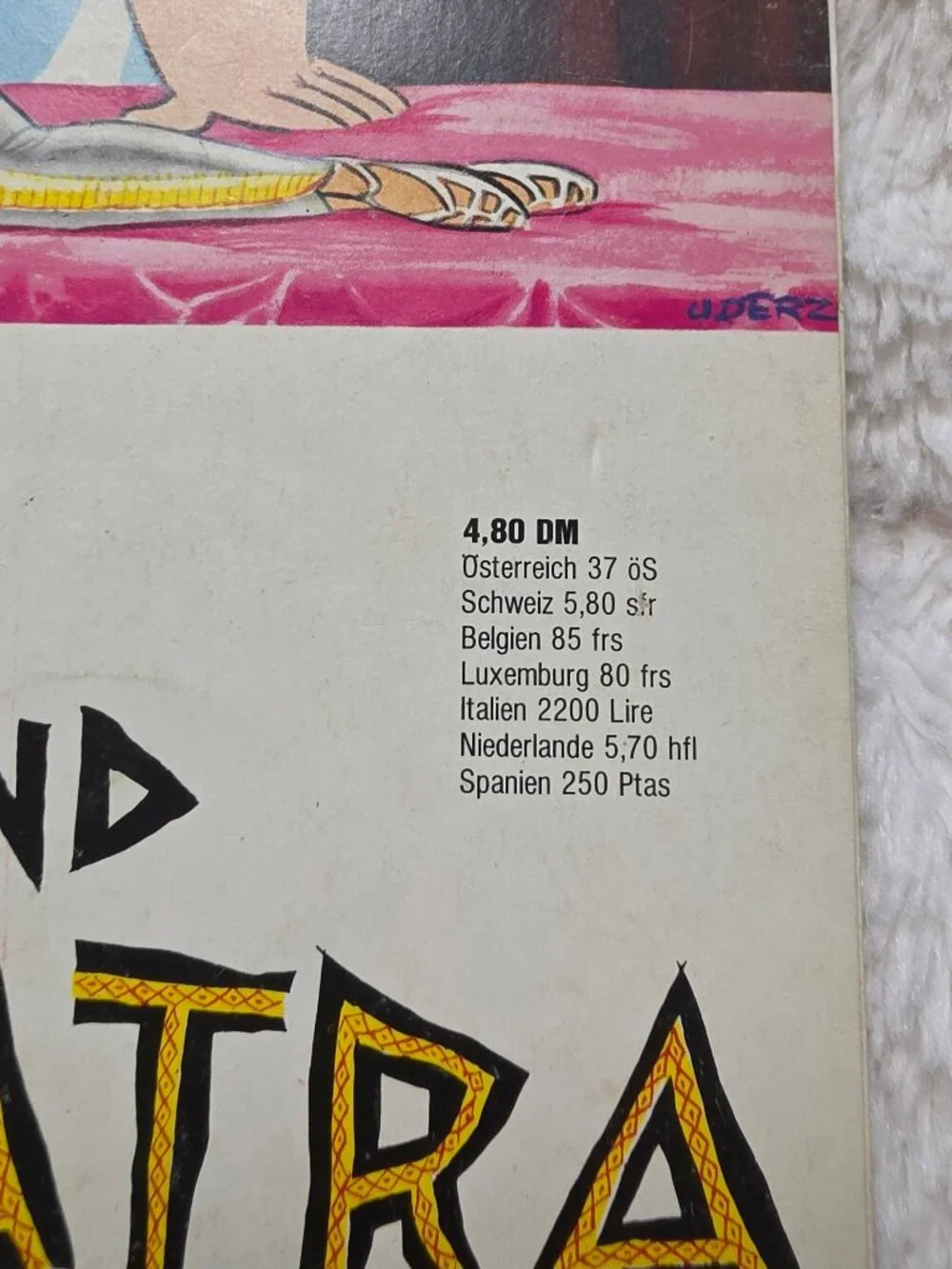 Vintage 1968 Asterix und Kleopatra German Comic Grosser Band II Delta Ehapa